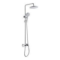 8" Chrome brass rain shower head set