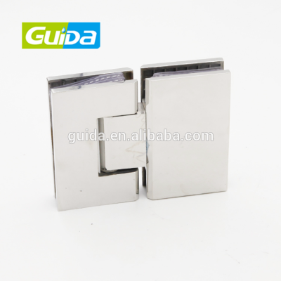 Guida brand factory price square bevel edge 304 Stainless steel 180 degrees bathroom glass door hinge