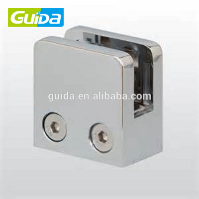 Guida high quality square stainless steel glass door holding bracket clamp