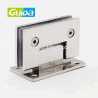 Ningbo Guida factory price square 304 Stainless steel 90 degrees glass to wall shower room glass door hinge