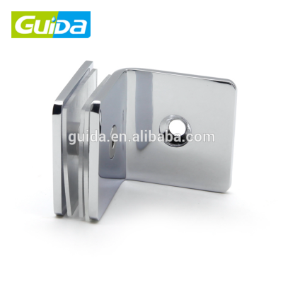 Guida top quality Stainless steel 90 degrees square glass to wall bathroom shower glass hinge