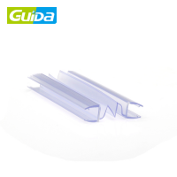 Guida high quality 180 degree 10mm glass plastic pile rubber weather strip