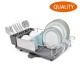 Sink stainless steel 304 drying dish drainer rack holder for kitchen